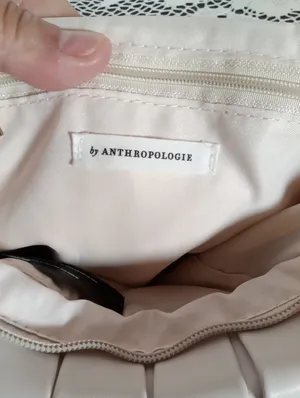 Anthropologie LindyWoven Crossbody Bag - Cream Clutch Spring Summer Womens thumbnail 2