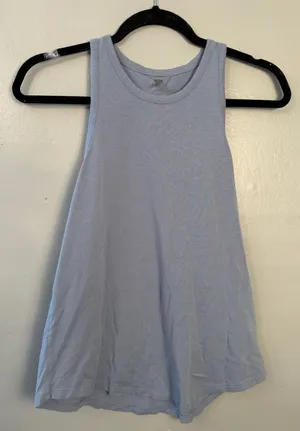 Beyond Yoga Barre 3 Light Blue A-Line Tank Top light blue size small thumbnail 1