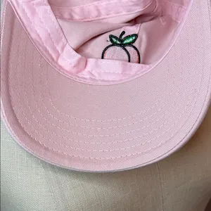 Mighty Fine Baseball Cap Embroidered with  Peach Emoji adjustable strap back NEW thumbnail 5