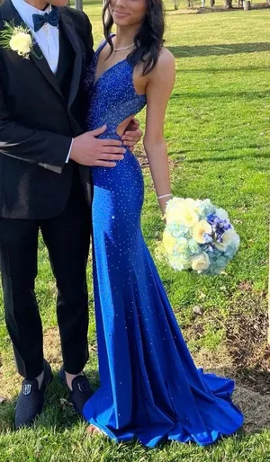 Prom dress Blue Size 4 thumbnail 1