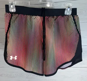 Under Armour heatgear striped shorts size M womens thumbnail 4