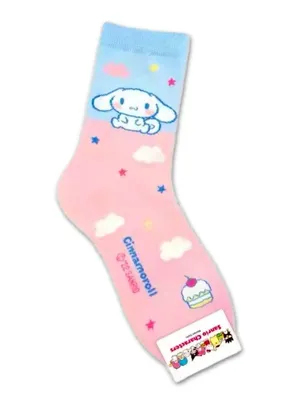 NWT Cinnamoroll Pink & Blue Crew Socks thumbnail 2