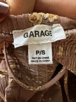 Garage Brown Floral Dress thumbnail 5