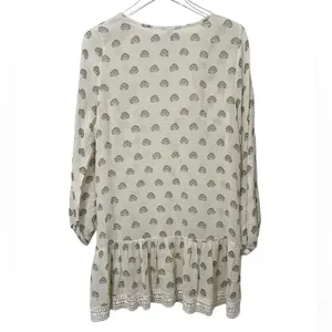 EBERJAY Breezy Weave Cover-up in Lotus‎ Bloom Natural & Sage Grey and size M/L thumbnail 3