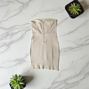 Wow Couture Strapless Bandage Dress‎ Mini Cocktail Evening Party Dress Size M thumbnail 4