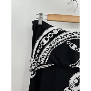 White House Black Market Dress Women XS Strapless Black‎ White Resort Birthday thumbnail 6