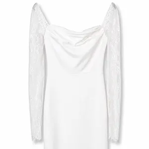 Lulus Lux Bridal NWOT Anabella White Off-the-Shoulder Mermaid Maxi Wedding Dress thumbnail 7