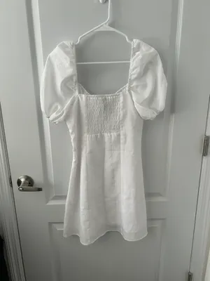 H&M White Sweetheart Princess Dress thumbnail 2