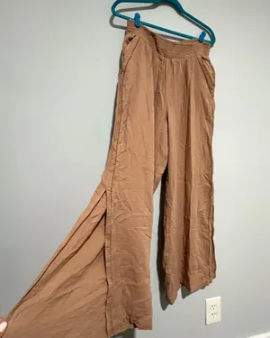 Aerie Tan Comfy Stretchy comfy Boho Pants thumbnail 2