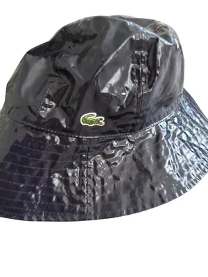 LACOSTE Unisex Navy Blue Bucket Hat Size Medium thumbnail 7
