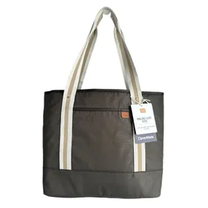 CleverMade Malibu Luxe Tote Bag 15” Laptop Work Travel Shoulder Bag Brown NWT thumbnail 3