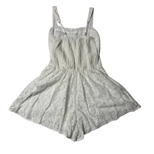 Abercrombie & Fitch White Floral Lace Romper Women’s XS Boho Coquette thumbnail 3