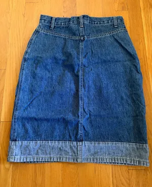 BJS Jean Skirt Size M Blue Size M thumbnail 1