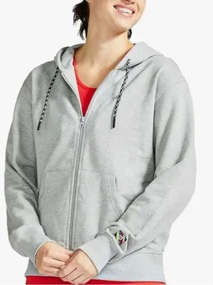 NEW Peloton Rainbow Spellout Zip Up Hoodie Women’s Large thumbnail 1