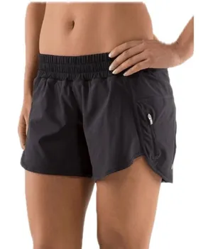 Lululemon Run Track Attack Running Shorts Black Athletic Women's Size 6 thumbnail 1