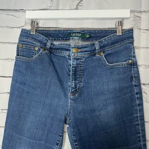 Lauren Ralph Lauren Straight Jeans 10 Stretch Mid‑Rise Ankle Streetwear Denim thumbnail 5