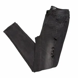 Seven7 Skinny Black Stretchy Distressed Jeans(Size 6) thumbnail 1