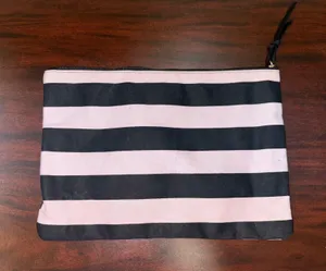 Victoria’s Secret Stripe Small Canvas Bag 12x8.5 thumbnail 2