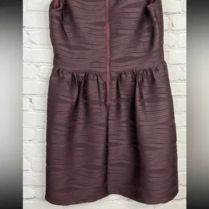 Juniors rewind dark‎ maroon textured fit and flare sleeveless dress large thumbnail 6