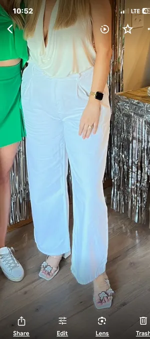 Zara Wide Leg Denim Jeans thumbnail 1