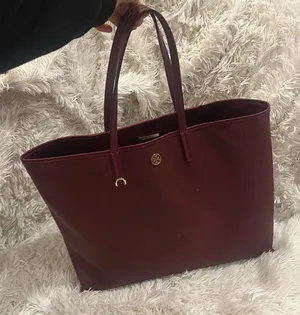 Tory burch Cameron maroon tote thumbnail 1