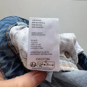 We The Free Wide Leg Jeans Women 28 Blue High Rise‎ Button Fly Denim Pants thumbnail 10