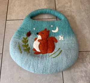 Chinese bag hand made Blue thumbnail 1