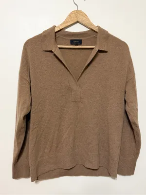 Quince Mongolian Cashmere Polo Sweater Size Medium Women’s thumbnail 5