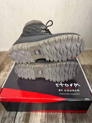 Storm by Cougar Storm Black Winter Boots with Red Accent Tag Size 7 Wide thumbnail 9