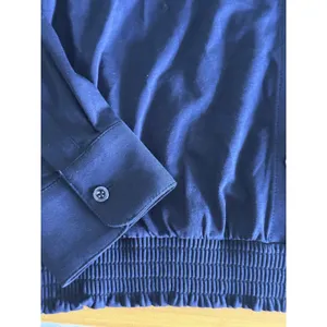 Buttercloth Pre-Tucked Fit Shirt Medium Navy Blue Icy‎ Cotton Button Up Collared thumbnail 6