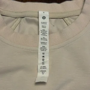 Lululemon Softstreme Gathered Waist Pullover Women 6 Peach Cream LW3GG8S thumbnail 2