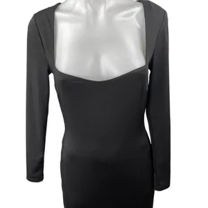 Princess Polly Black Sweetheart Neck Long Sleeve Backless Midi Bodycon Dress 6 thumbnail 3