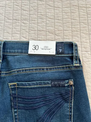 NWT 7 for all mankind Dojo Y2K flare leg trouser jeans 30” thumbnail 10