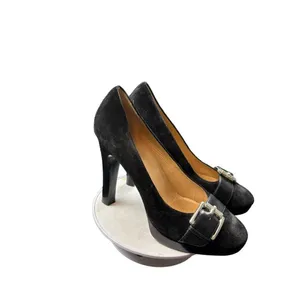 Michael Kors Women's Black Suede Buckle Heel Pumps sz 7.5 thumbnail 8