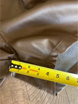 DISSH Faux Leather High Rise Shorts Chocolate Brown Women’s size AU 12 / US 8 thumbnail 10