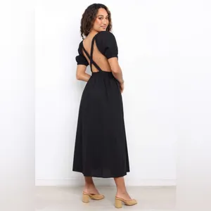 Petal & Pup Ollie Dress in Black Size 2 New with tag thumbnail 2