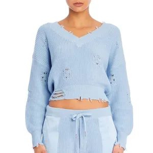 SER.O.YA Syd Seater Sky Blue Size Large‎ Distressed Cropped thumbnail 3