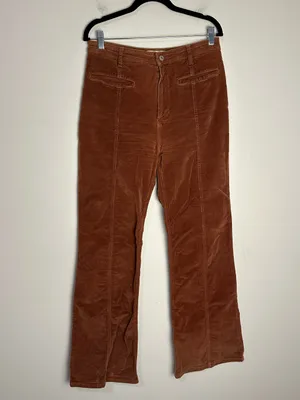 Free People Firecracker Star Pocket Flared Corduroy Pants Sz 30 thumbnail 3