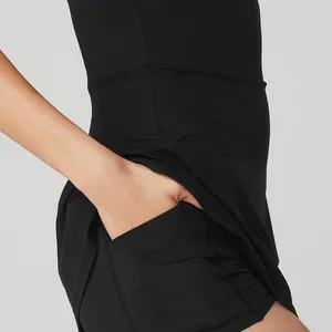 Alo Yoga Black Alosoft Courtside Tennis Dress New XS thumbnail 4