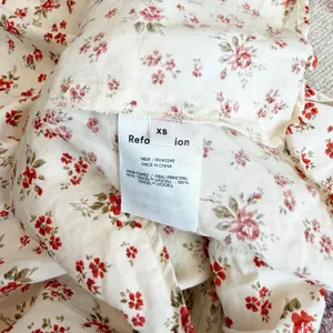 Reformation Karly Midi Dress XS Cottagecore Floral Milkmaid Romantic Puff Sleeve thumbnail 6