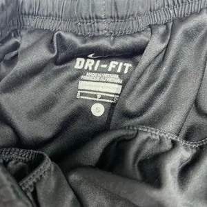 Nike Dri Fit Tempo Shorts Womens Small Black Gray Swoosh Brief Lined Running B thumbnail 2