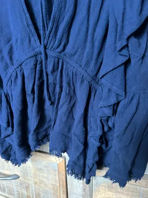 Blue flowy top thumbnail 5