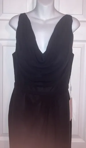 Women’s STACEES Formal Black Sweetheart Sweep Train Dress Size 12 Bust 39 New thumbnail 13