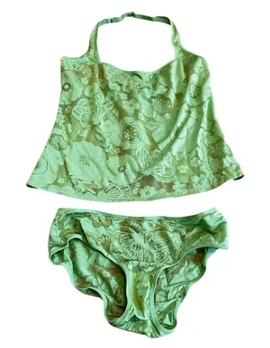 Vintage Victoria’s Secret Semi Sheer Burnout Floral Butterfly Lounge Set thumbnail 1