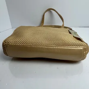 Bueno Gold Woven Shoulder Bag Braided Straps Metallic Y2k Hobo thumbnail 6