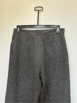 Express Vintage 90s Cropped Wide Leg Wool Silk Blend Dress Pants thumbnail 6