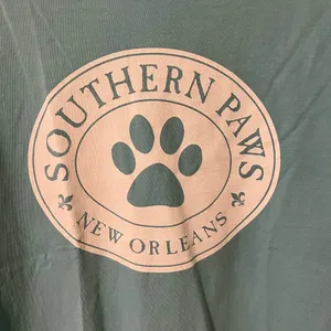 Comfort Colors Southern Paws NOLA Teal Shirt thumbnail 2