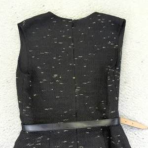 3.1 Phillip Lim Black Tweed Textured‎ Sheath Dress with Belt Size 4 Winter thumbnail 7