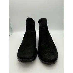 Eileen Fisher Vero Cuoio Suede Booties 6 Concert 1.5" Heel Minimal Work Travel thumbnail 2