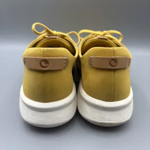 Clarks Unstructured Shoes Size 9.5 Yellow Lace Up Perforated Comfort Sneakers thumbnail 8